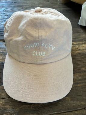 Vuori Light Pink Embroidered Logo Baseball Cap
